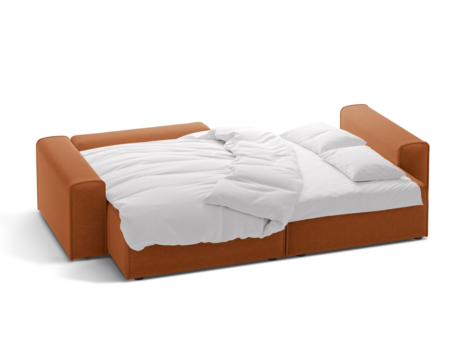 Modernes 3-Sitzer Ecksofa Victor in stilvollem Design, bietet Schlaffunktion und Stauraum, perfekt für gemütliche Wohnräume.