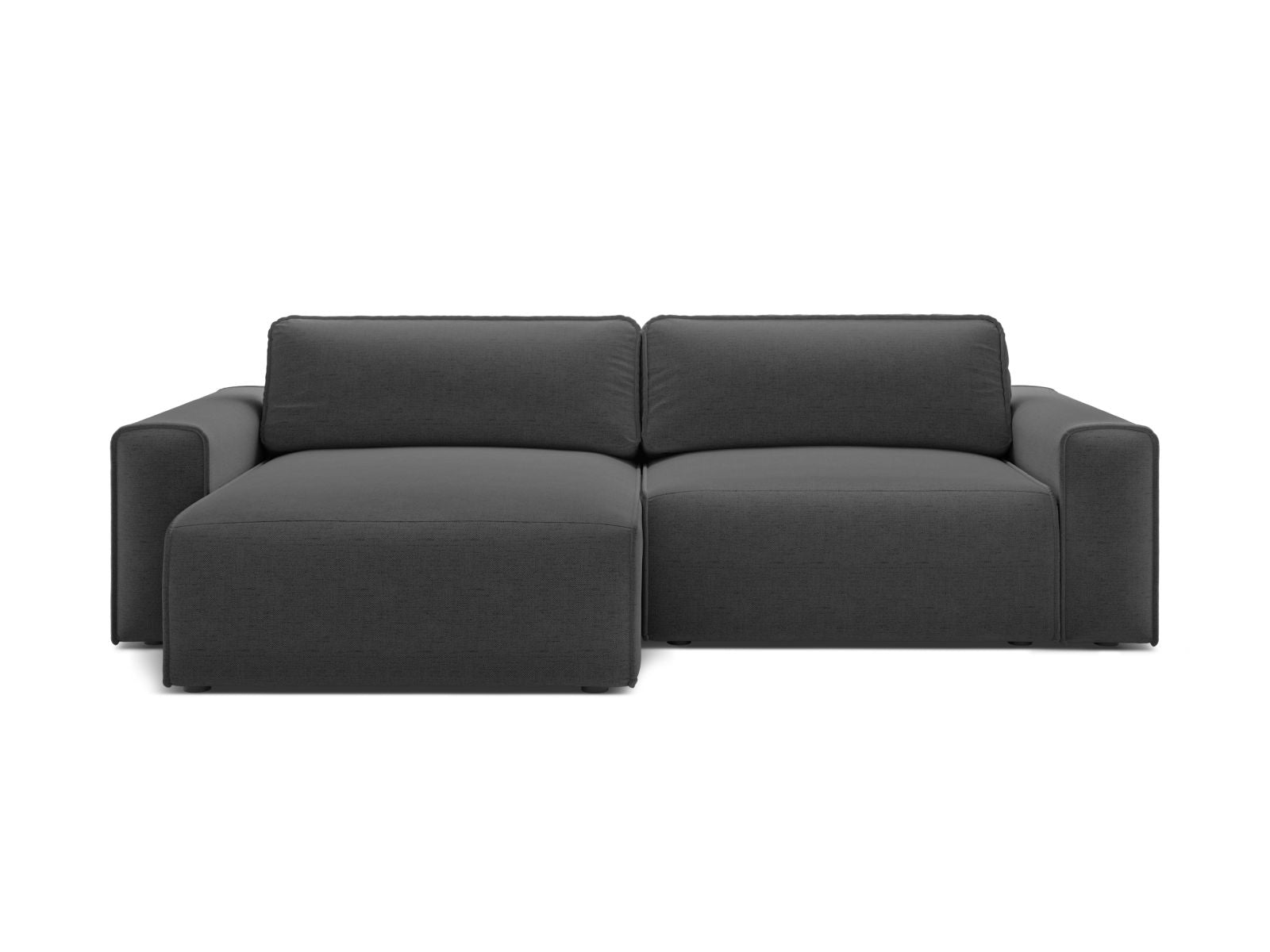 3-Sitzer Ecksofa Victor mit Schlaffunktion und Stauraum, links in Anthracite-Moly präsentiert im Onlineshop von KAQTU Design AG. Bettsofa links ist von Micadoni