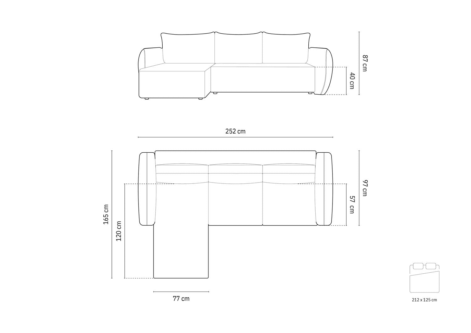 Entdecken Sie das Kaelle Ecksofa links von Micadoni – ein stilvolles 4-Sitzer Sofa mit praktischer Schlaffunktion und Stauraum für mehr Ordnung.
