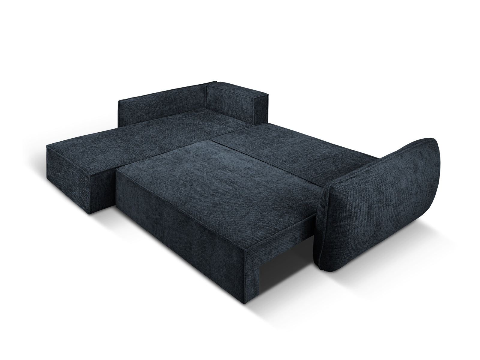 Erleben Sie das Kaelle Ecksofa links von Micadoni – ein stilvolles 4-Sitzer Sofa mit cleverer Schlaffunktion und praktischer Stauraumbox für mehr Komfort.