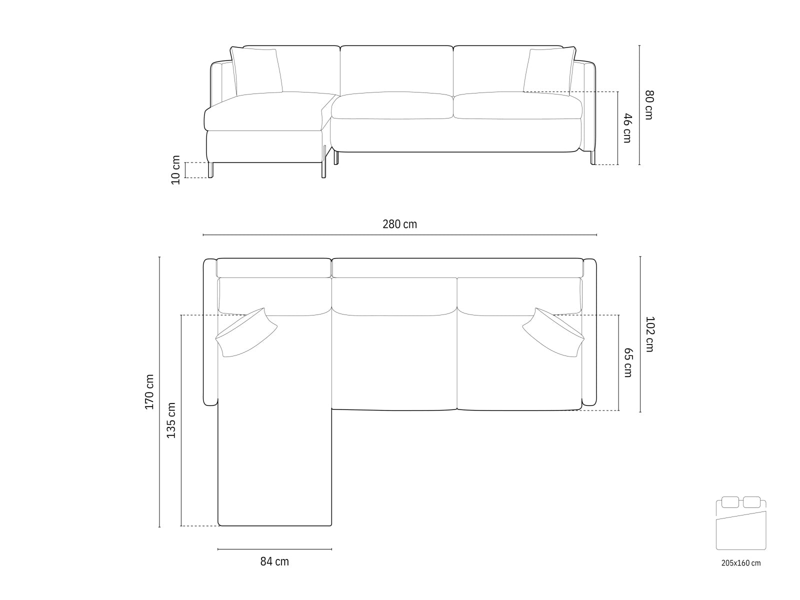 Entdecken Sie das elegante Gloria Velour Ecksofa von Micadoni – ein 5-Sitzer mit Schlaffunktion, ideal für entspannte Abende und Übernachtungen.