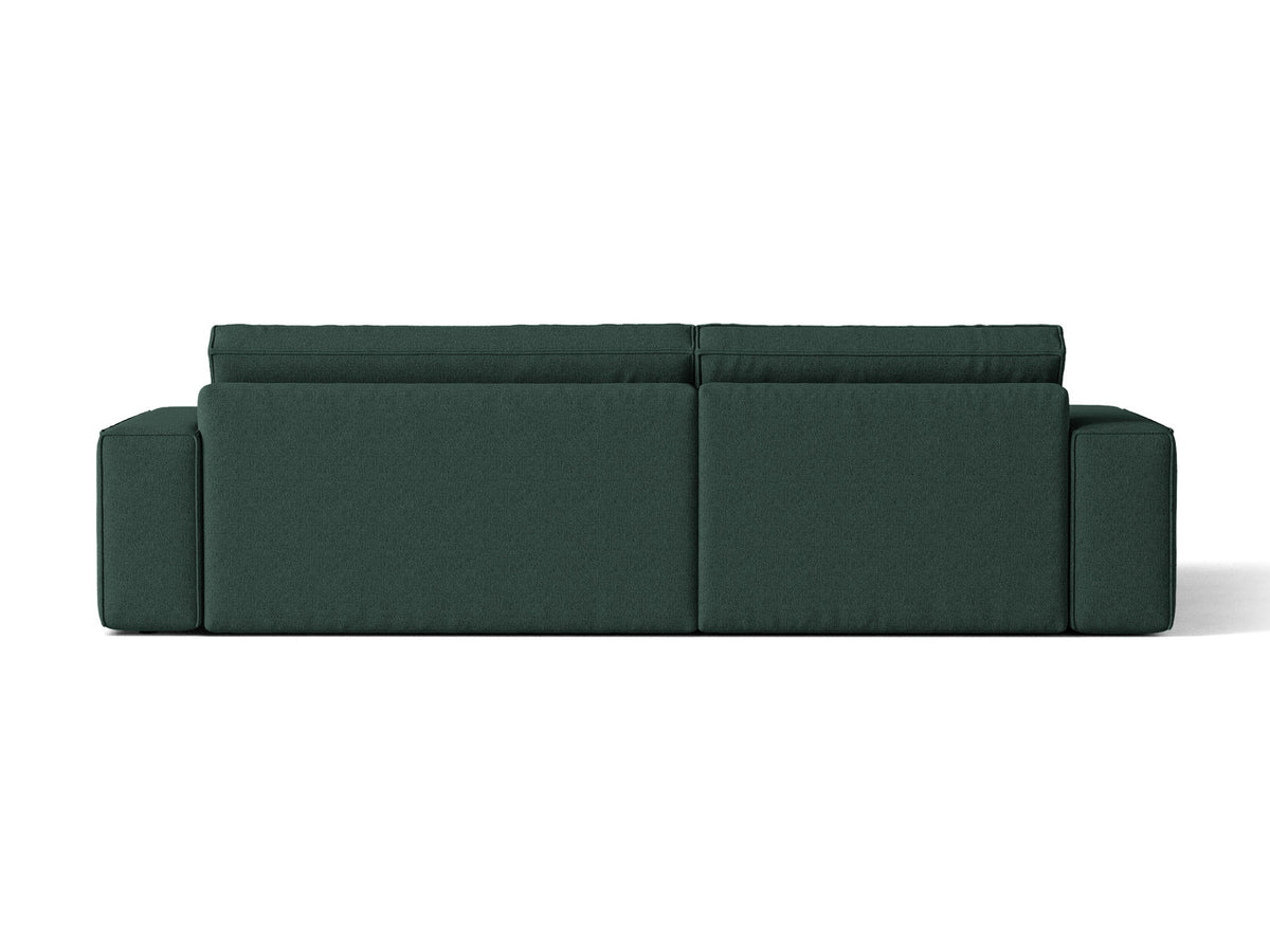 Jodie Ecksofa links mit Schlaffunktion und Stauraumbox 3 Sitzer in Green-Megan präsentiert im Onlineshop von KAQTU Design AG. Bettsofa links ist von Micadoni