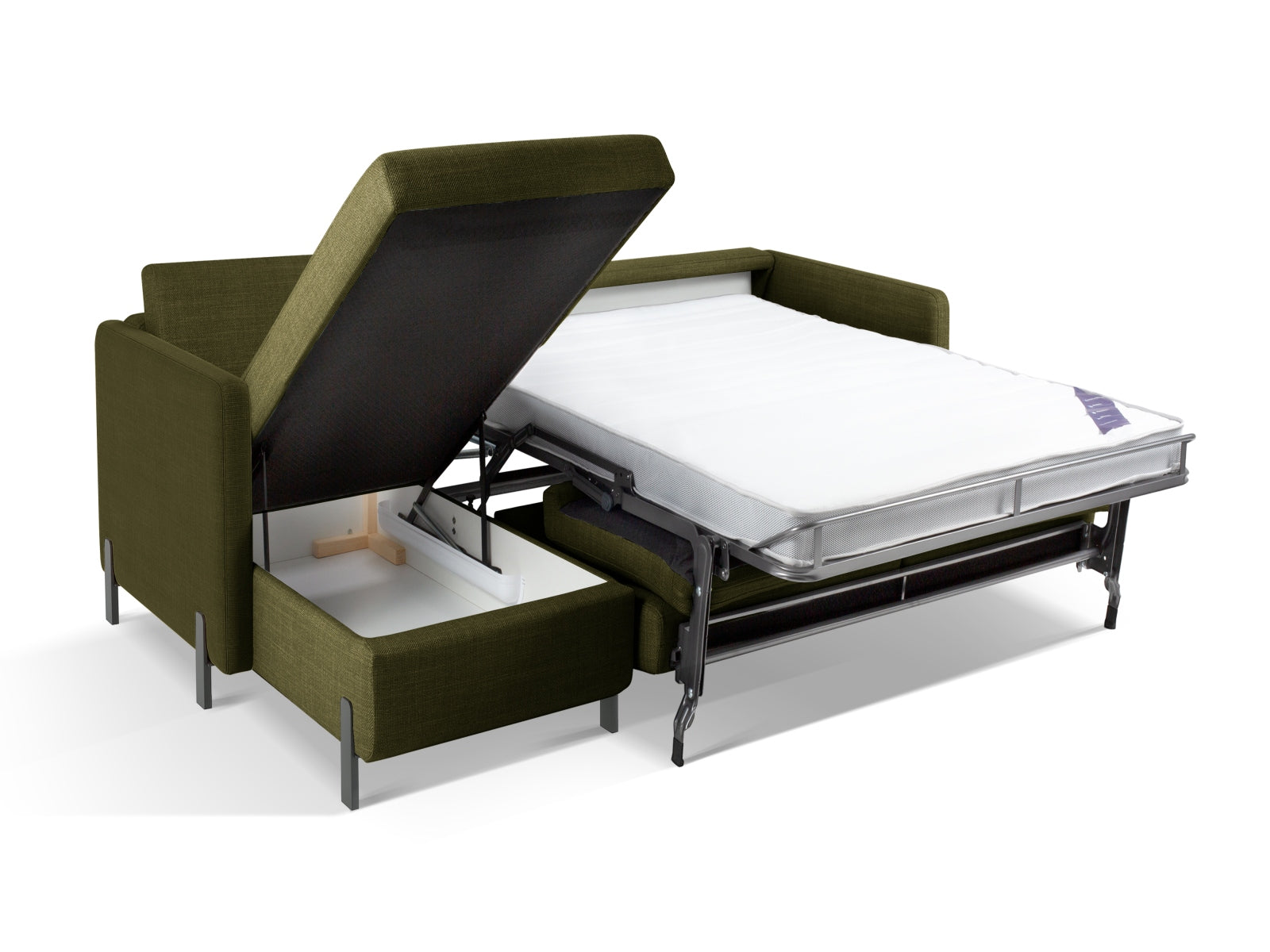 Entdecken Sie das elegante Gloria Ecksofa von Micadoni! Dieses 4-Sitzer Sofa vereint Schlaffunktion und praktischen Stauraum für Ihr Zuhause.