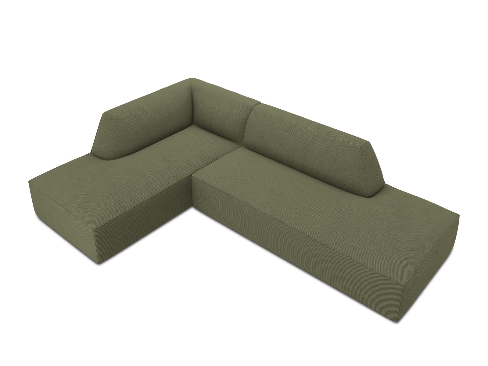 Ruby Modulares Ecksofa links 4 Sitzer in Green präsentiert im Onlineshop von KAQTU Design AG. Ecksofa links ist von Micadoni