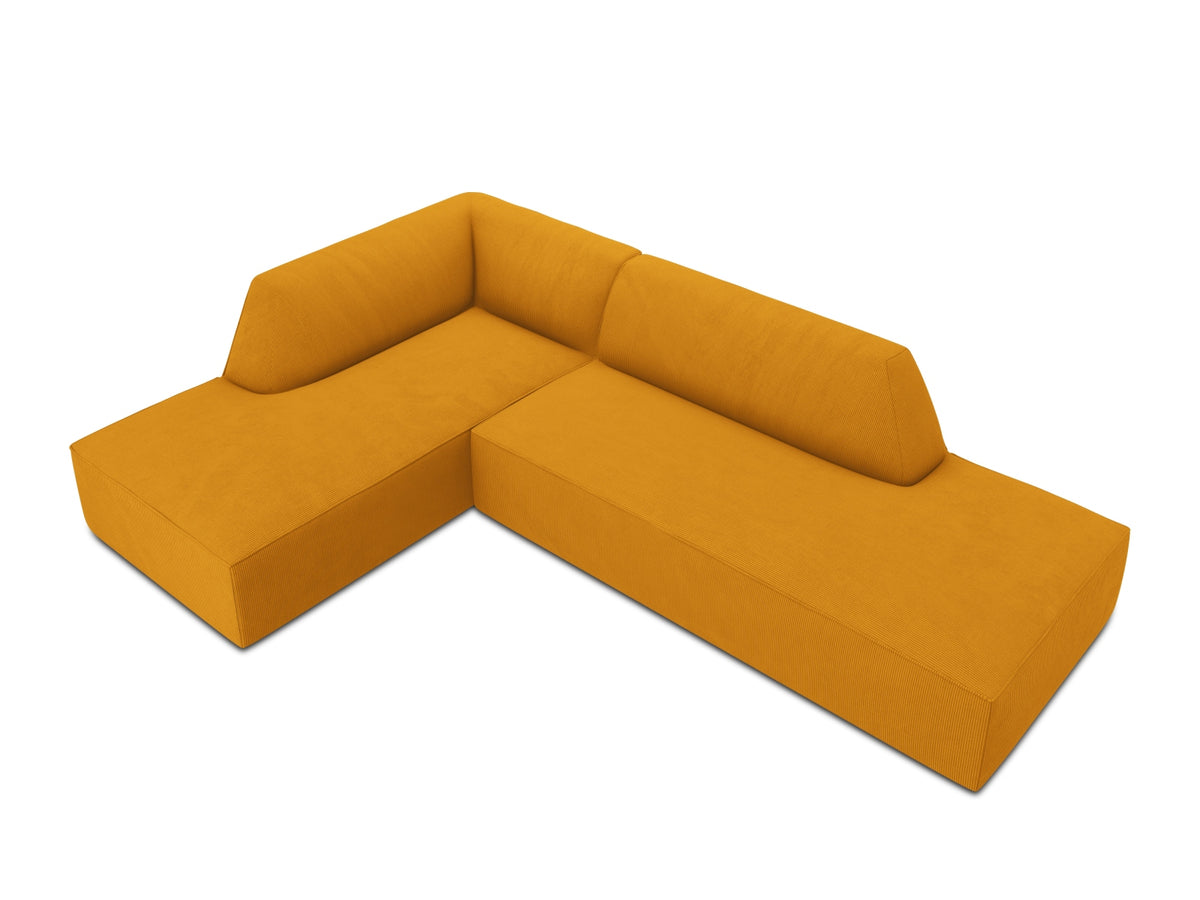 Ruby Modulares Ecksofa Open end links 4 Sitzer in Yellow-Scala präsentiert im Onlineshop von KAQTU Design AG. Ecksofa links ist von Micadoni