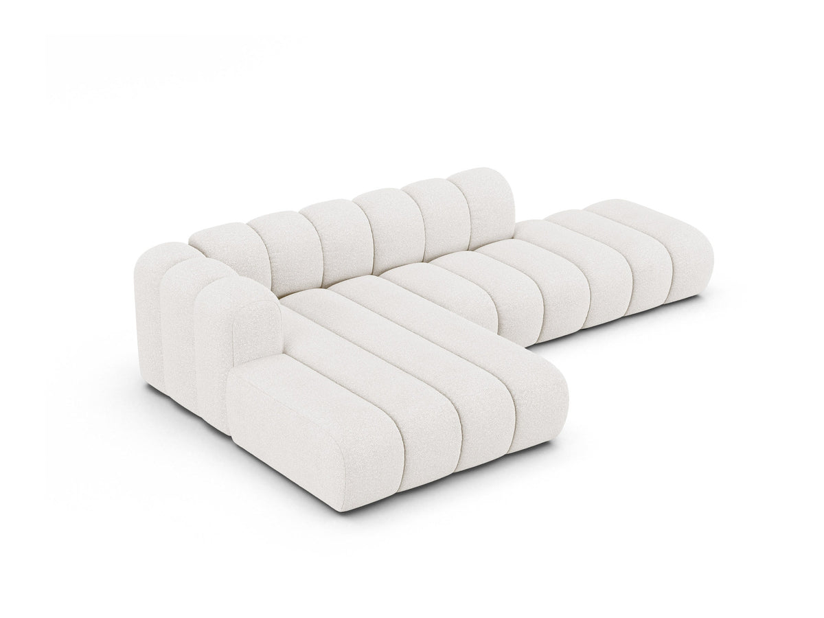 Lupine Modulares Ecksofa open links 5 Sitzer in White-Baloo präsentiert im Onlineshop von KAQTU Design AG. L-Sofa links ist von Micadoni