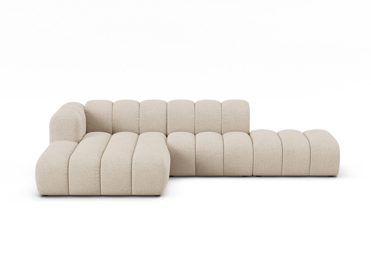 Lupine Modulares Ecksofa open links 5 Sitzer in Beige-Baloo präsentiert im Onlineshop von KAQTU Design AG. L-Sofa links ist von Micadoni