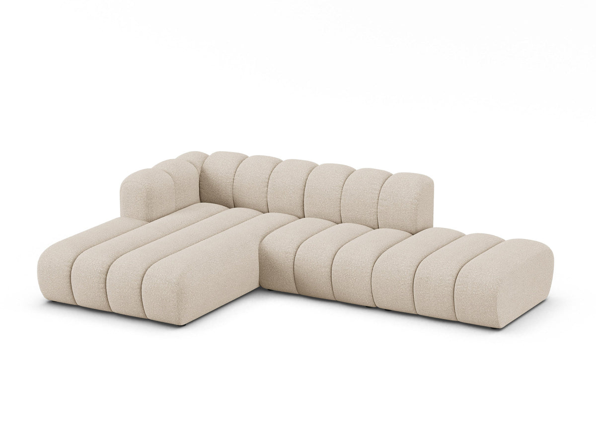 Lupine Modulares Ecksofa open links 5 Sitzer in Beige-Baloo präsentiert im Onlineshop von KAQTU Design AG. L-Sofa links ist von Micadoni