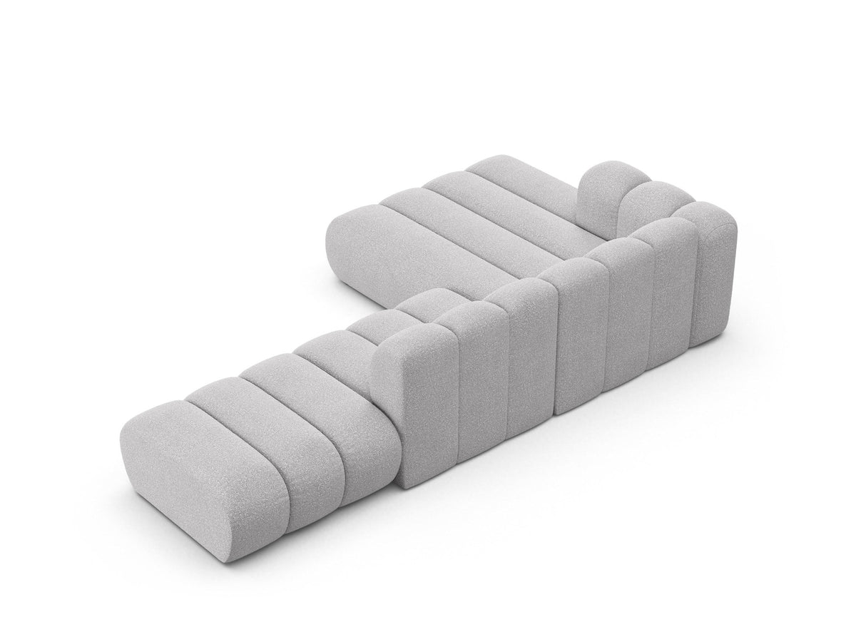 Lupine Modulares Ecksofa open links 5 Sitzer in Light Grey-Baloo präsentiert im Onlineshop von KAQTU Design AG. L-Sofa links ist von Micadoni