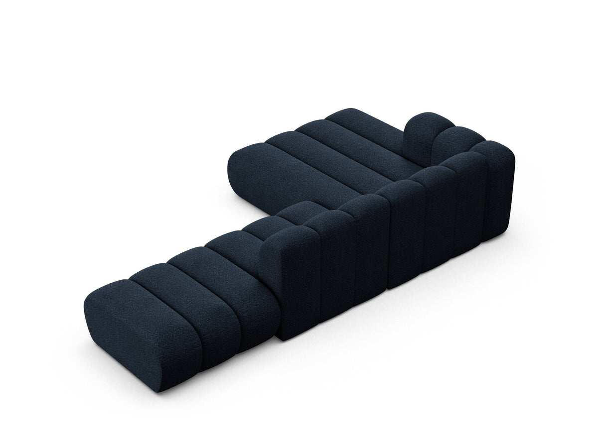 Lupine Modulares Ecksofa open links 5 Sitzer in Dark Blue-Baloo präsentiert im Onlineshop von KAQTU Design AG. L-Sofa links ist von Micadoni
