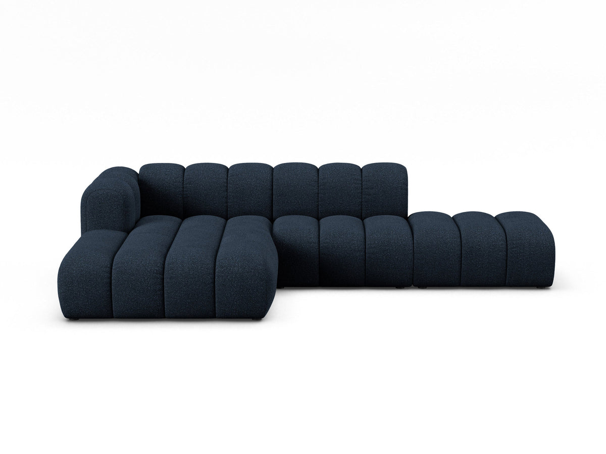 Lupine Modulares Ecksofa open links 5 Sitzer in Dark Blue-Baloo präsentiert im Onlineshop von KAQTU Design AG. L-Sofa links ist von Micadoni