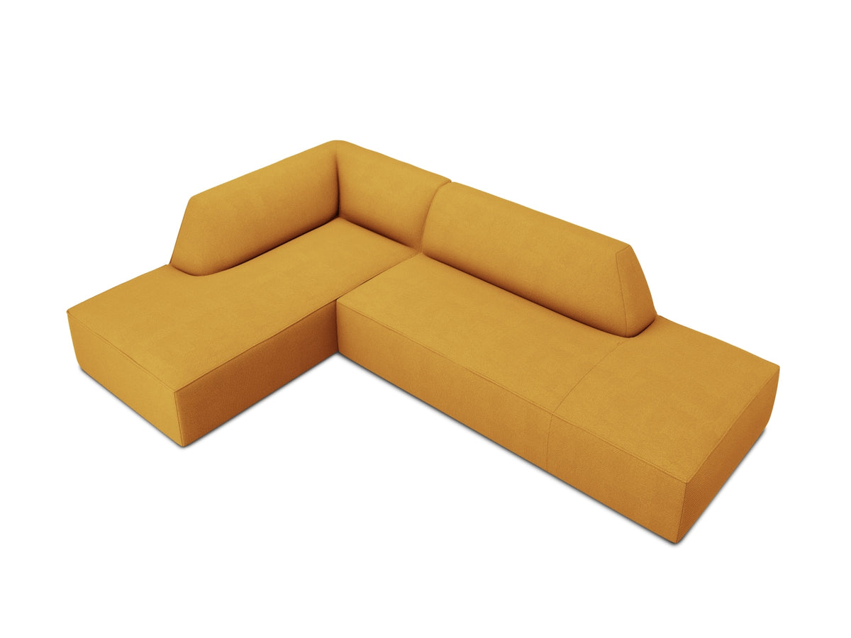 Ruby Modulares Ecksofa Open end links 4 Sitzer in Yellow-Ottawa präsentiert im Onlineshop von KAQTU Design AG. Ecksofa links ist von Micadoni