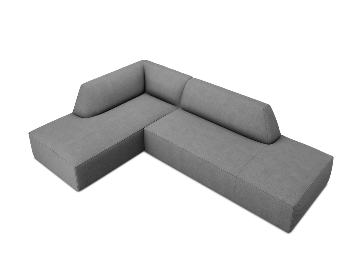 Ruby Modulares Ecksofa Open end links 4 Sitzer in Grey-Ottawa präsentiert im Onlineshop von KAQTU Design AG. Ecksofa links ist von Micadoni