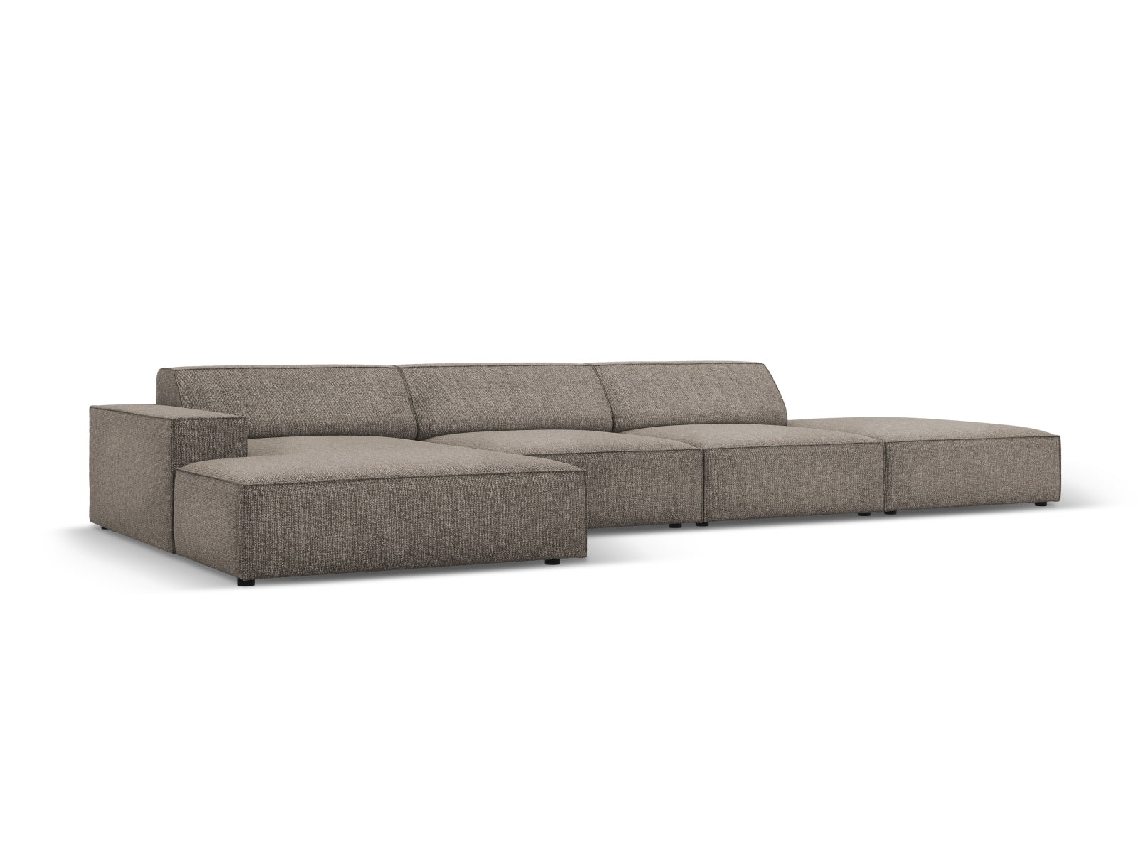 Jodie Modulares Ecksofa links 5 Sitzer in Grey präsentiert im Onlineshop von KAQTU Design AG. Ecksofa links ist von Micadoni