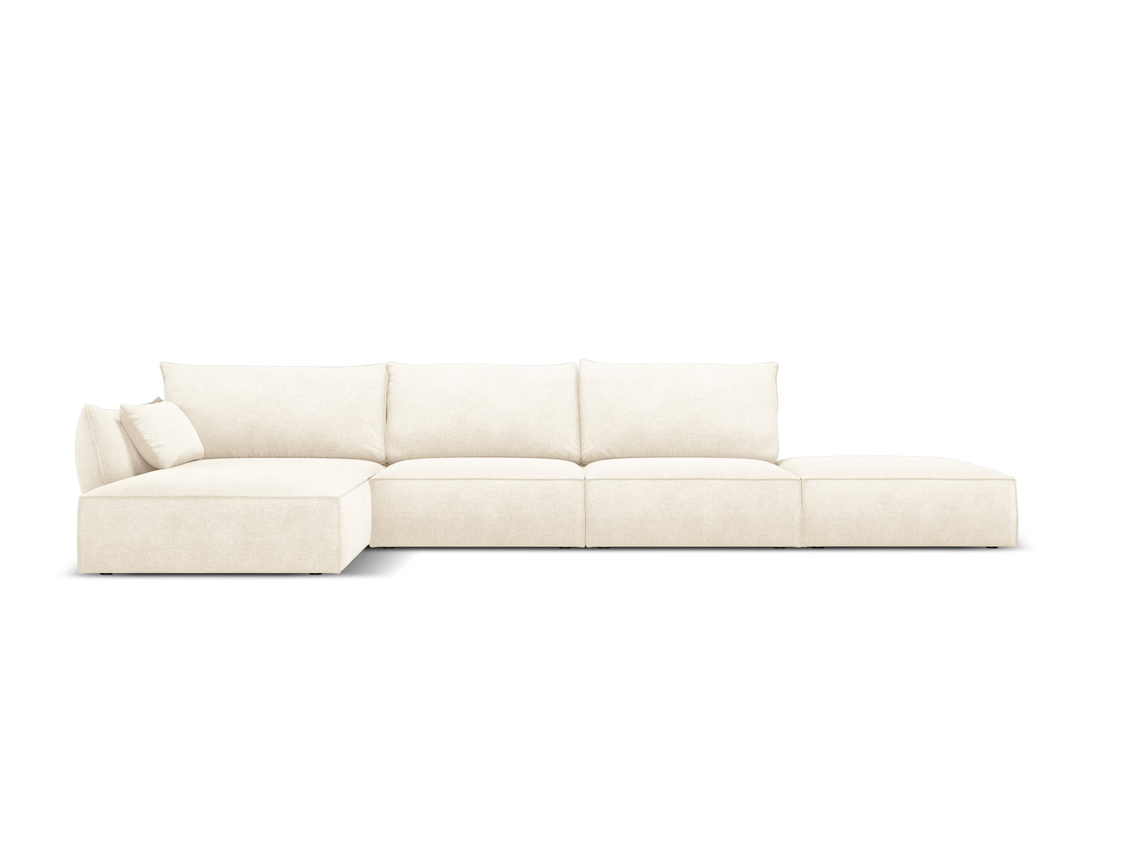 Kaelle Ecksofa links 5 Sitzer in Light Beige-Over The Horizon präsentiert im Onlineshop von KAQTU Design AG. L-Sofa links ist von Micadoni