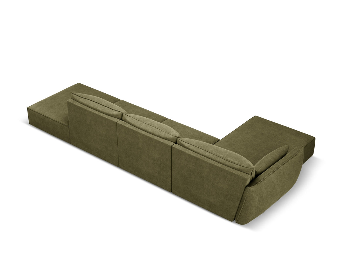 Kaelle Ecksofa links 5 Sitzer in Green-Over The Horizon präsentiert im Onlineshop von KAQTU Design AG. L-Sofa links ist von Micadoni