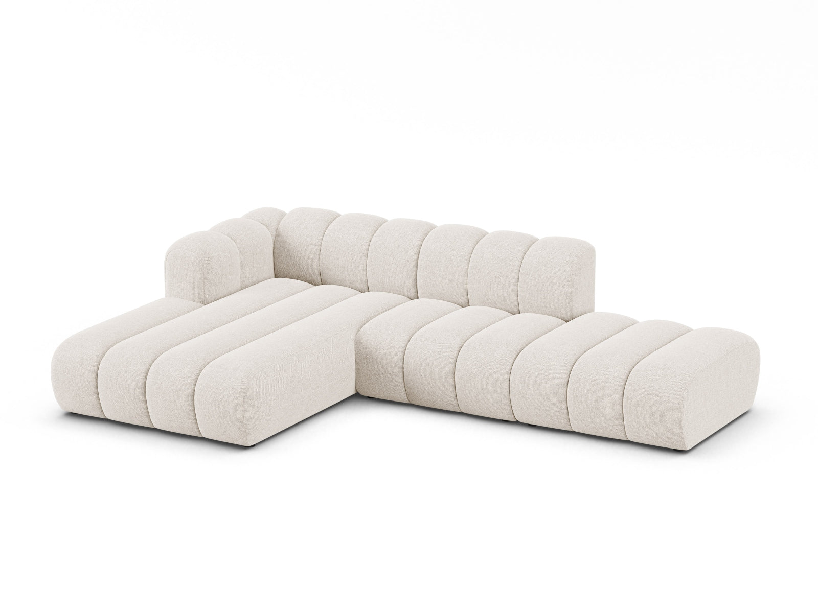 Lupine Modular Open Ecksofa 5 Sitzer in Light Beige-Eden präsentiert im Onlineshop von KAQTU Design AG. L-Sofa links ist von Micadoni