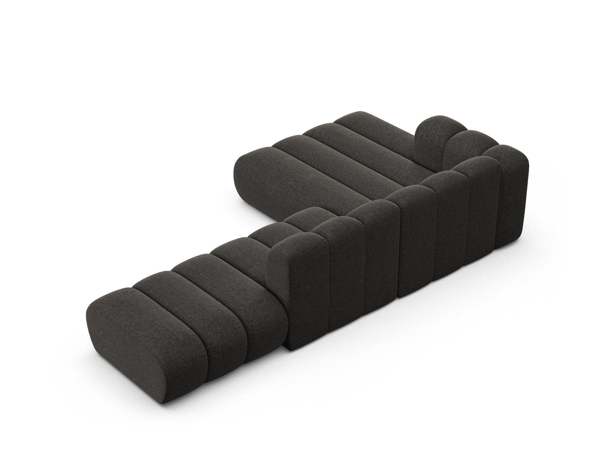 Lupine Modular Open Ecksofa 5 Sitzer in Dark Grey-Eden präsentiert im Onlineshop von KAQTU Design AG. L-Sofa links ist von Micadoni