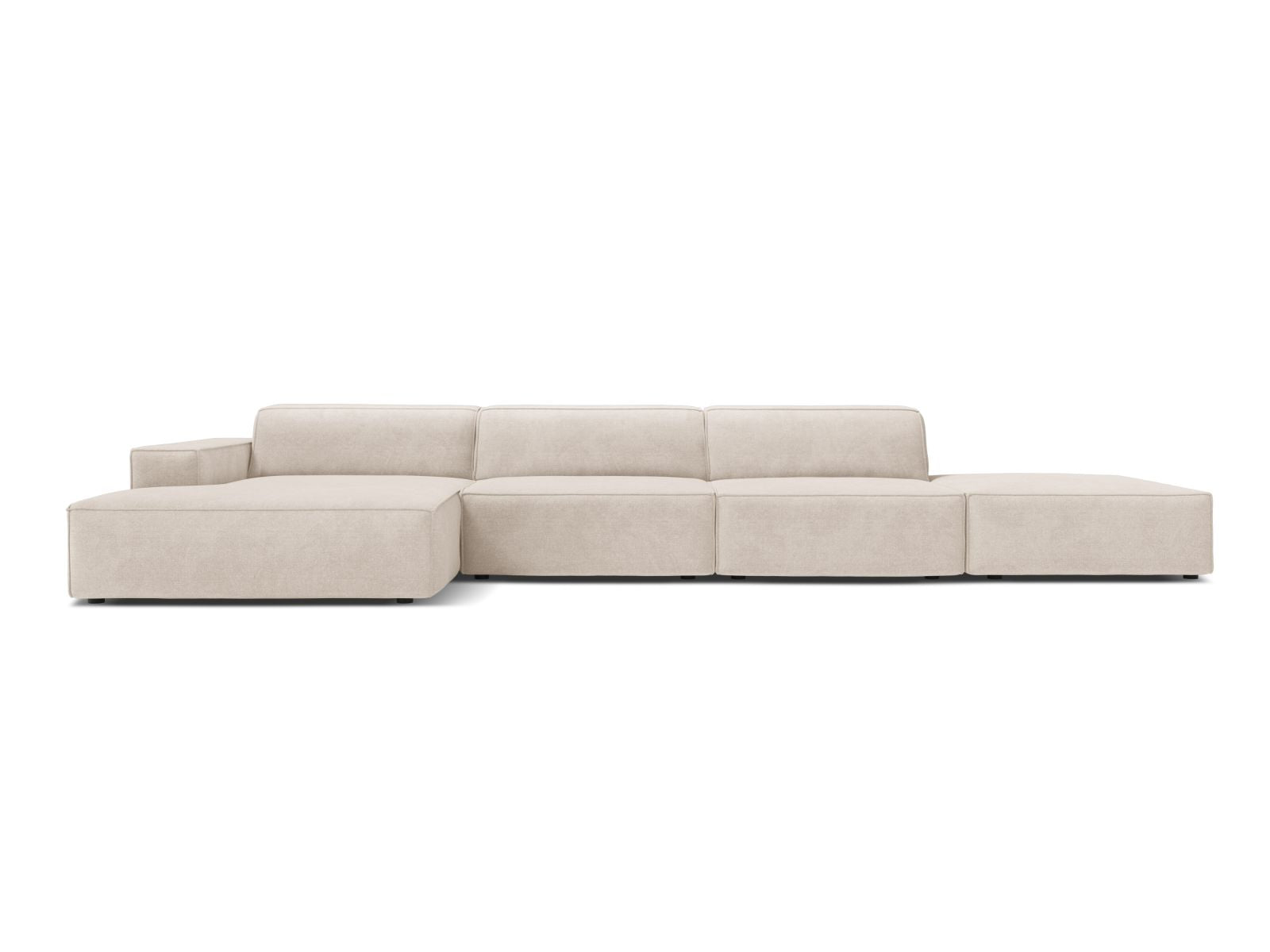 5-Sitzer Ecksofa links modular Jodie in Beige-Liberty präsentiert im Onlineshop von KAQTU Design AG. Ecksofa links ist von Micadoni