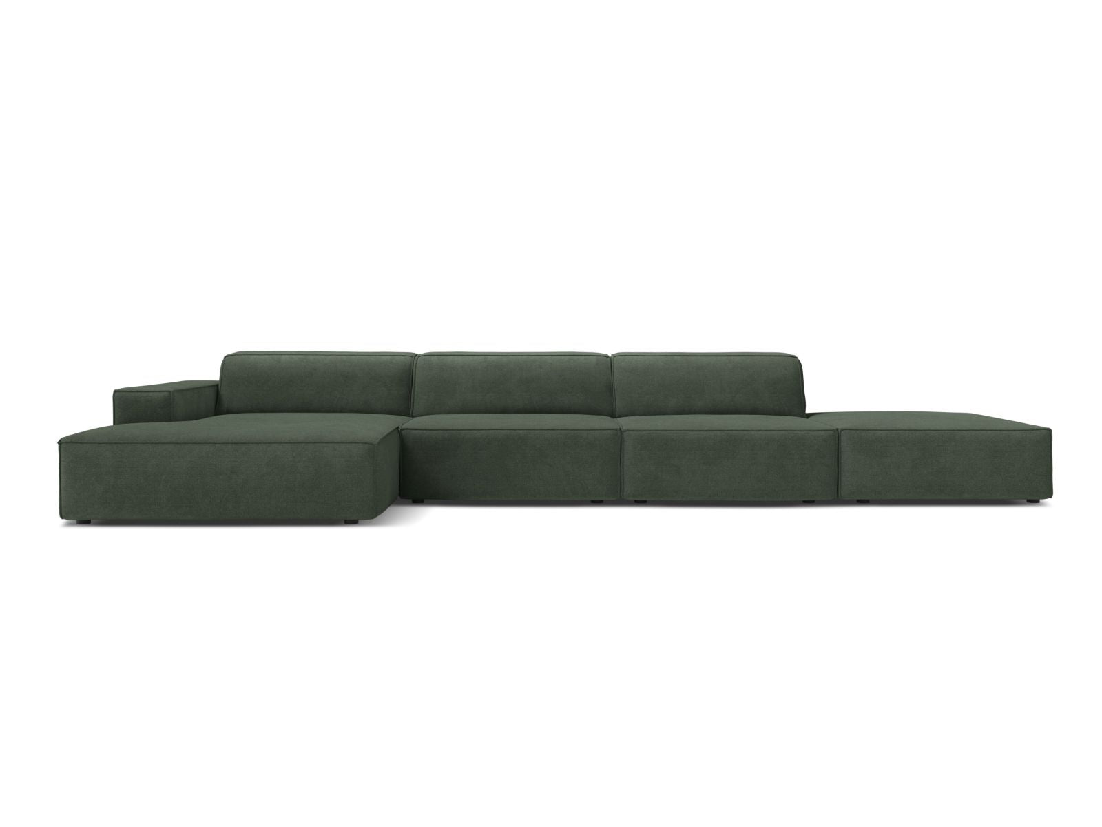 5-Sitzer Ecksofa links modular Jodie in Moss Green-Liberty präsentiert im Onlineshop von KAQTU Design AG. Ecksofa links ist von Micadoni
