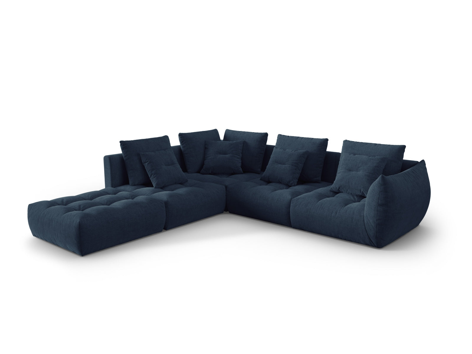 Erleben Sie das Bloom Modulare Ecksofa links 4 Sitzer von Micadoni – stilvolles Design, hervorragender Komfort und flexible Gestaltung für Ihr Wohnambiente.
