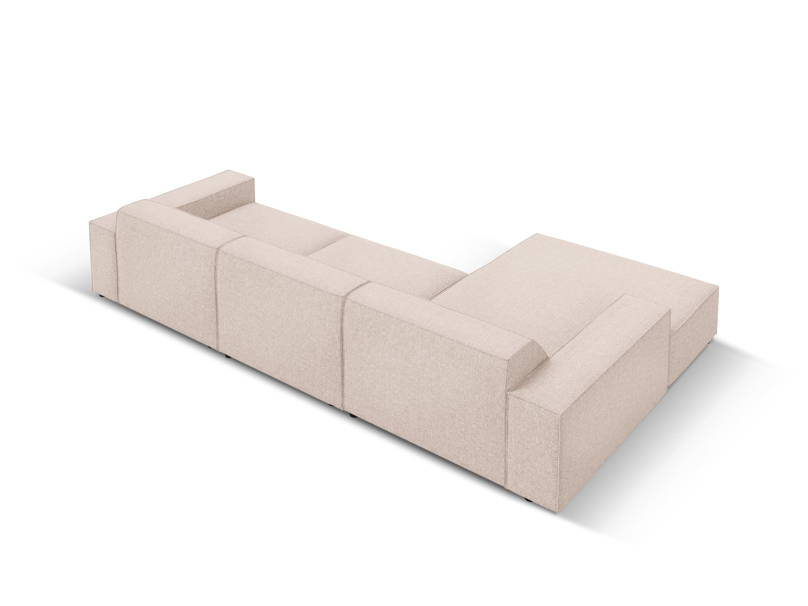 Jodie Modulares Ecksofa links 4 Sitzer in Beige präsentiert im Onlineshop von KAQTU Design AG. Ecksofa links ist von Micadoni