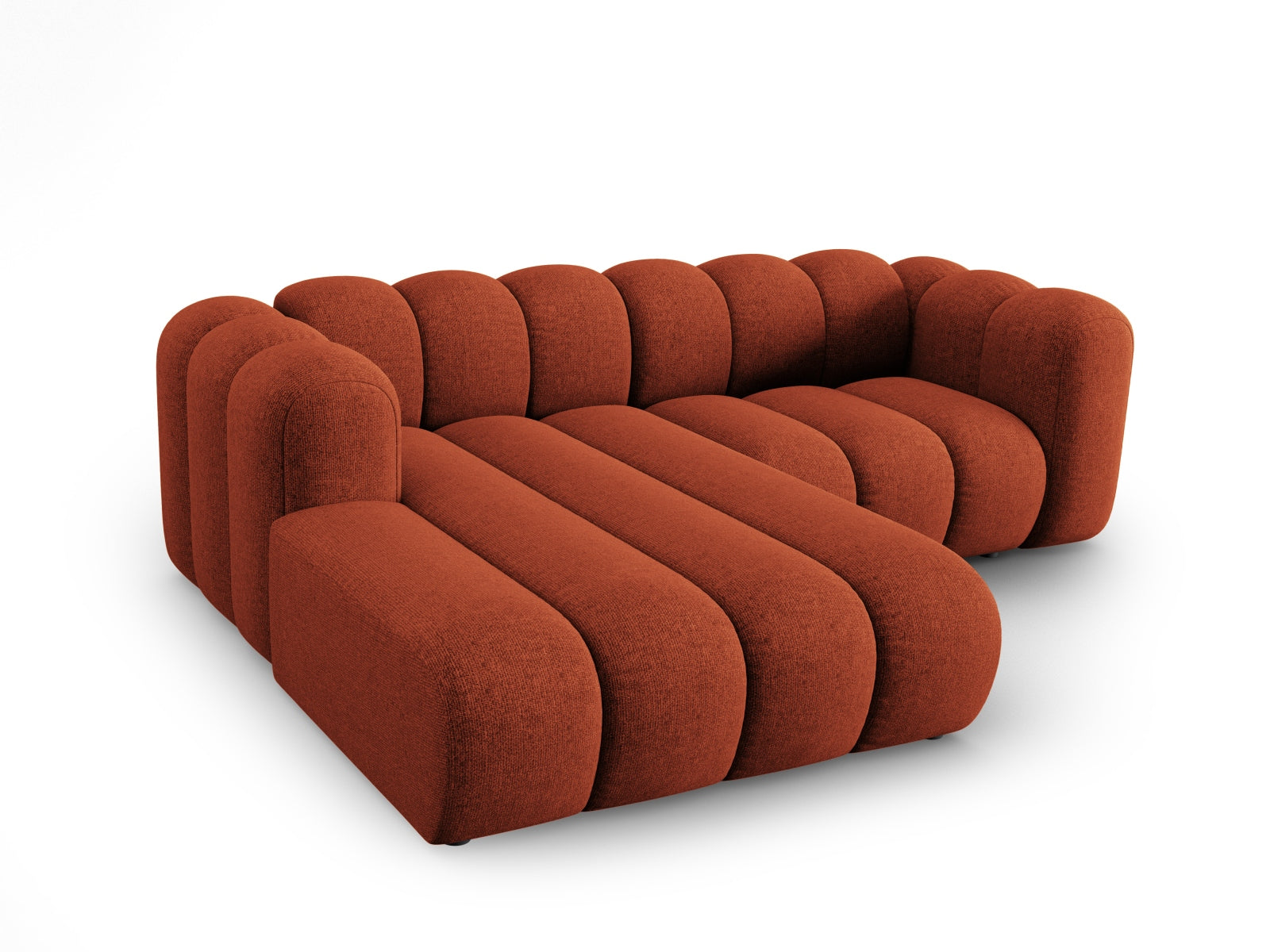 Lupine Modulares Ecksofa links 3 Sitzer in Terracotta präsentiert im Onlineshop von KAQTU Design AG. Ecksofa links ist von Micadoni