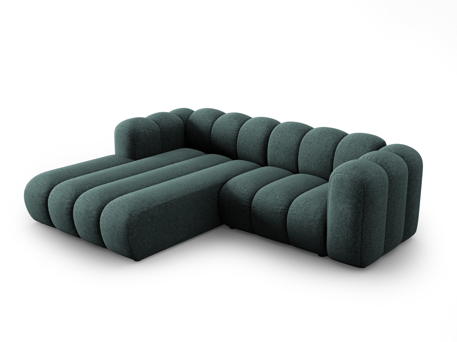 Lupine Modulares Ecksofa links 3 Sitzer in Petrol präsentiert im Onlineshop von KAQTU Design AG. Ecksofa links ist von Micadoni