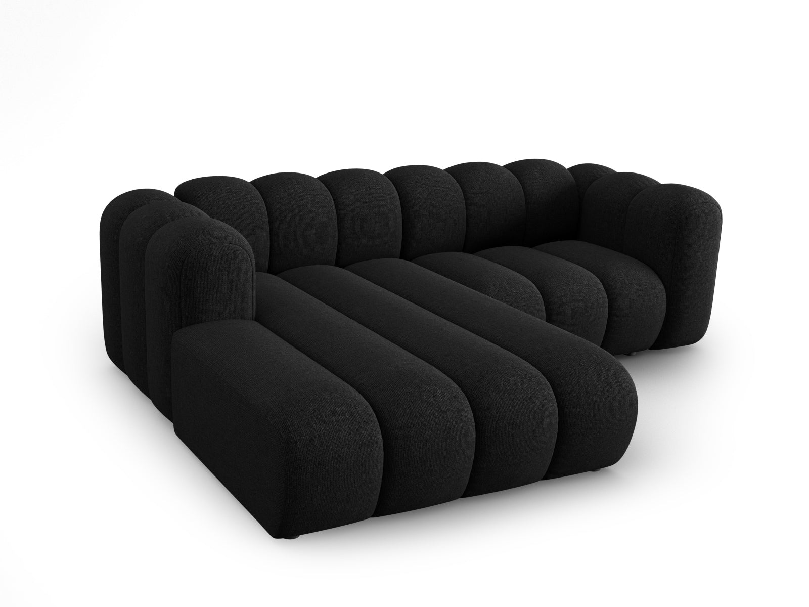 Lupine Modulares Ecksofa links 3 Sitzer in Black präsentiert im Onlineshop von KAQTU Design AG. Ecksofa links ist von Micadoni
