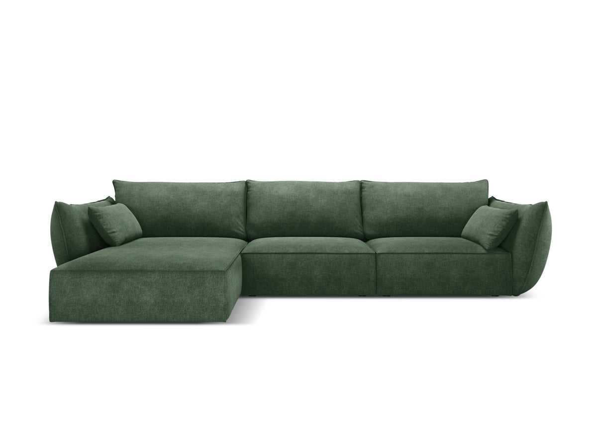 Kaelle Ecksofa links 4 Sitzer in Bottle Green-Over The Horizon präsentiert im Onlineshop von KAQTU Design AG. L-Sofa links ist von Micadoni