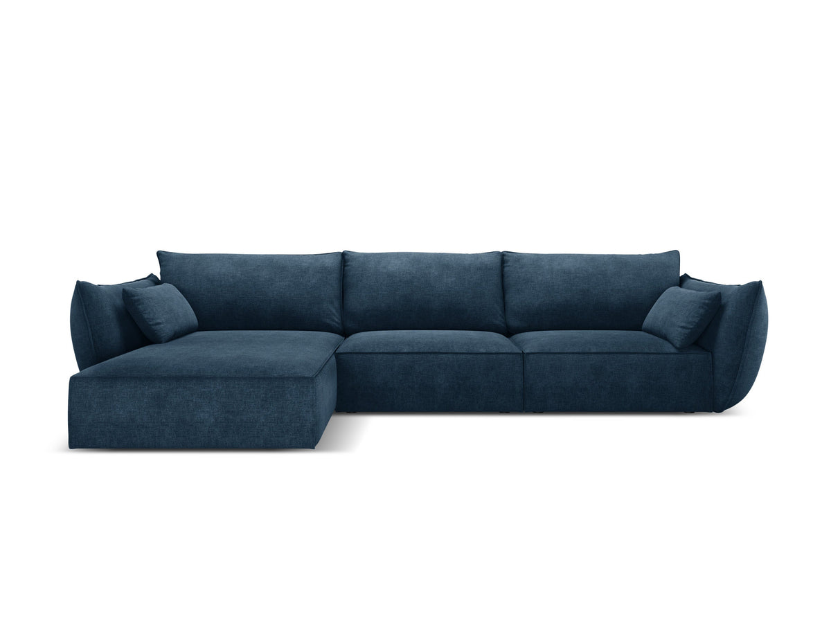 Kaelle Ecksofa links 4 Sitzer in Royal Blue-Over The Horizon präsentiert im Onlineshop von KAQTU Design AG. L-Sofa links ist von Micadoni