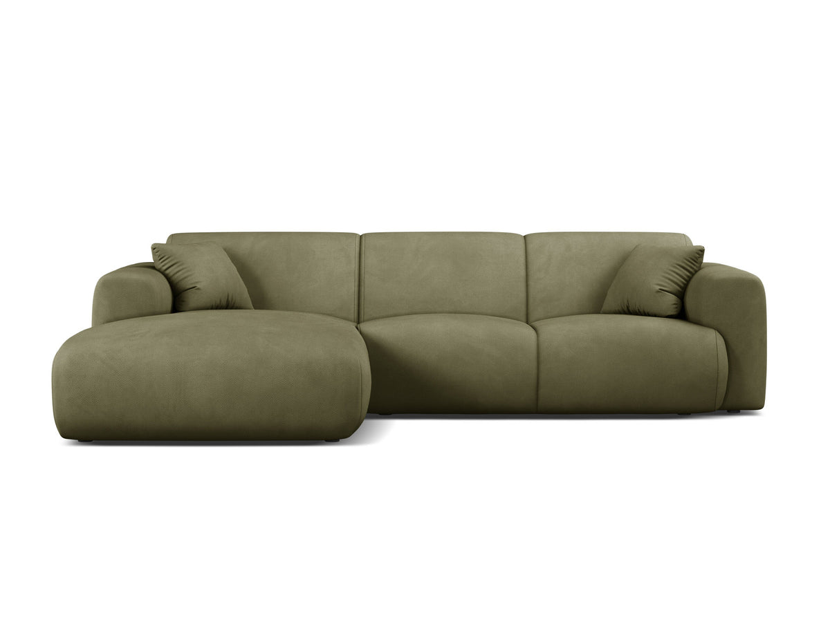 Molino Ecksofa links 4 Sitzer in Light Green-Rebel präsentiert im Onlineshop von KAQTU Design AG. L-Sofa links ist von Micadoni