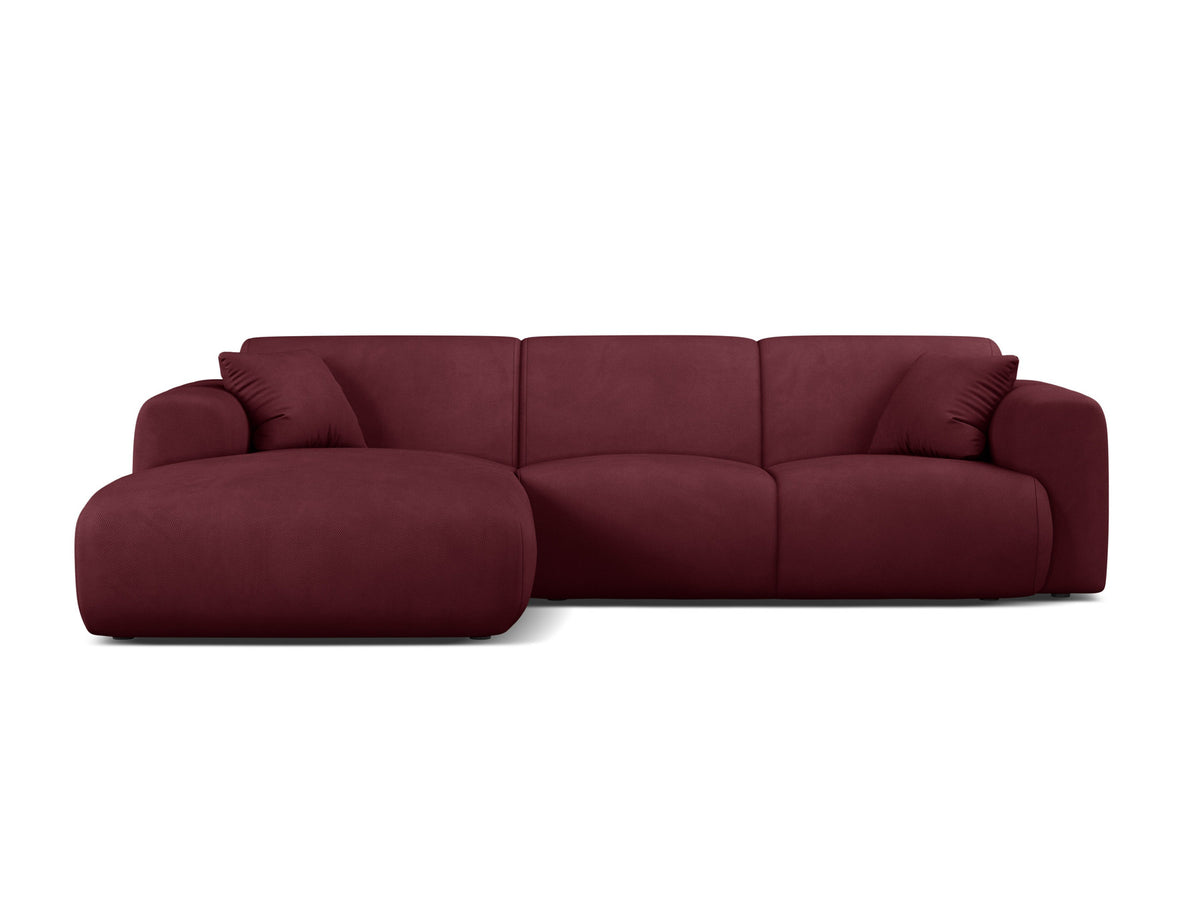 Molino Ecksofa links 4 Sitzer in Bordeaux-Rebel präsentiert im Onlineshop von KAQTU Design AG. L-Sofa links ist von Micadoni