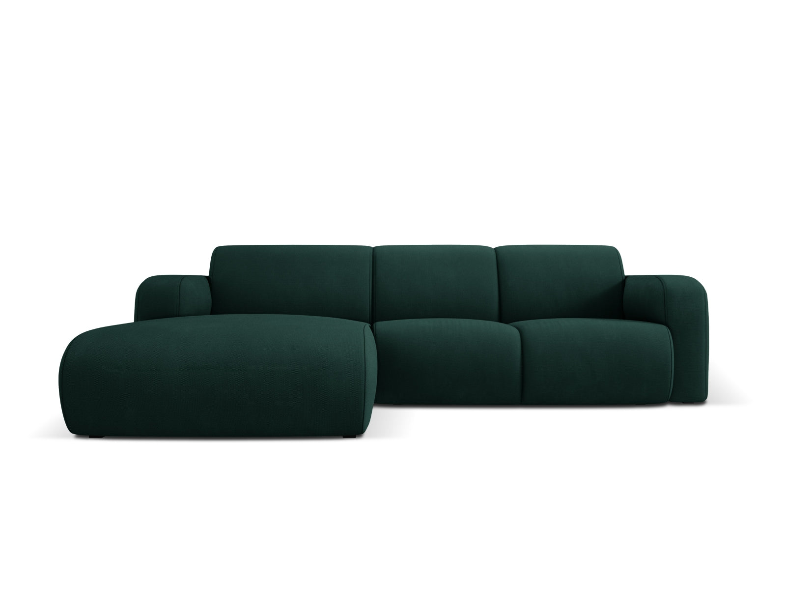 Molino Ecksofa links 4 Sitzer in Bottle Green-Rebel präsentiert im Onlineshop von KAQTU Design AG. L-Sofa links ist von Micadoni