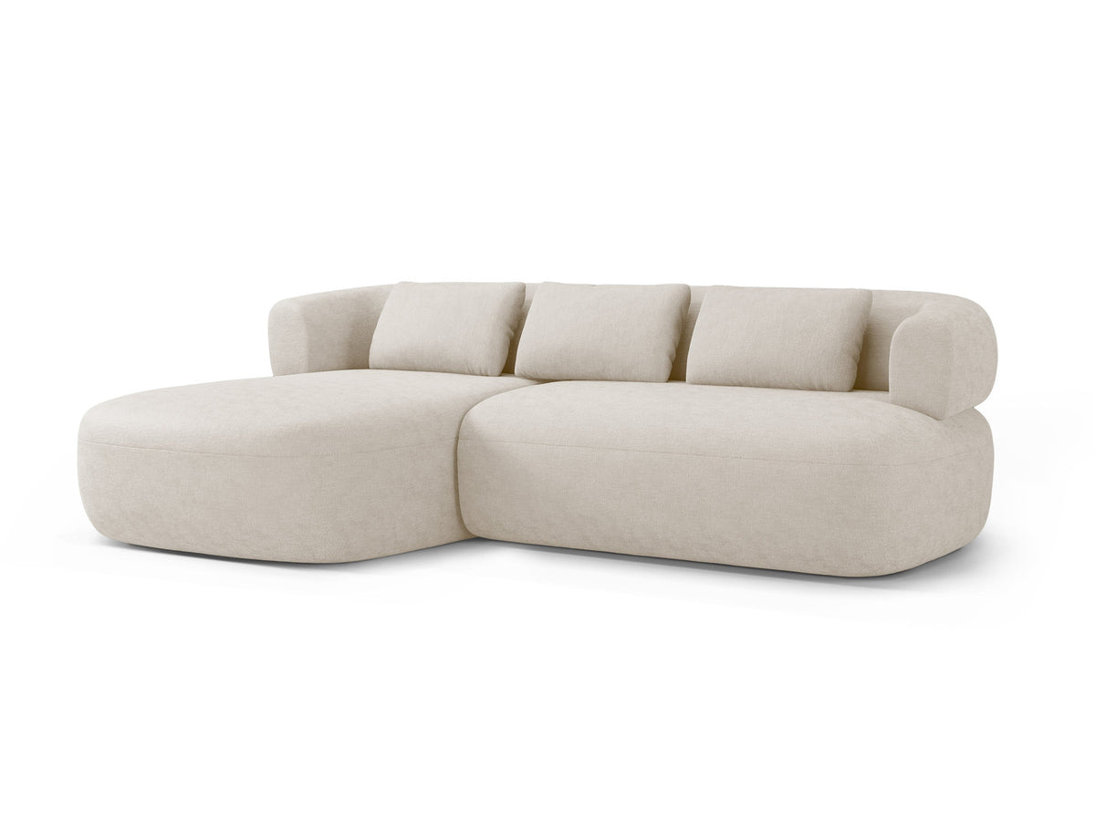 Jenny Ecksofa links 5 Sitzer in Light Beige-Perfect Harmony präsentiert im Onlineshop von KAQTU Design AG. L-Sofa links ist von Micadoni