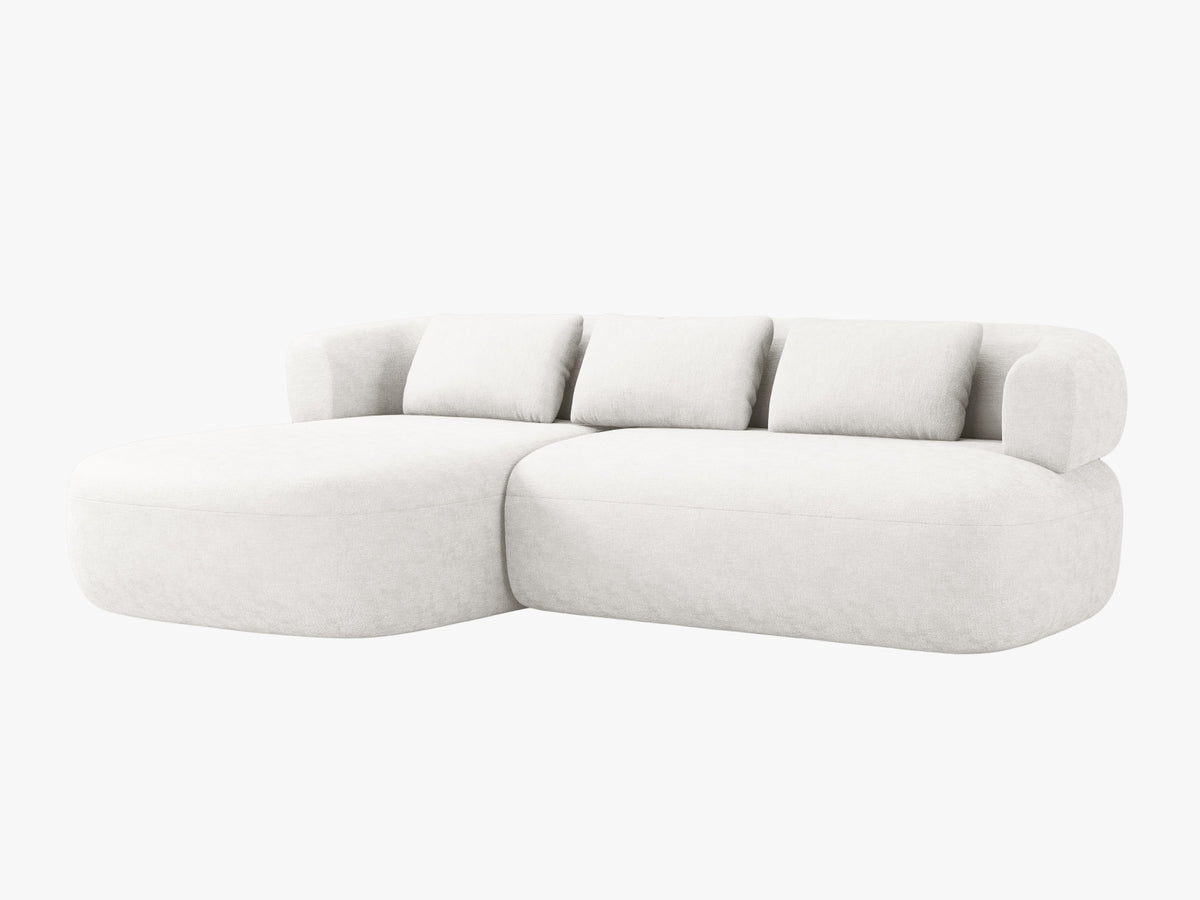 Jenny Ecksofa links 5 Sitzer in Light Beige-Perfect Harmony präsentiert im Onlineshop von KAQTU Design AG. L-Sofa links ist von Micadoni