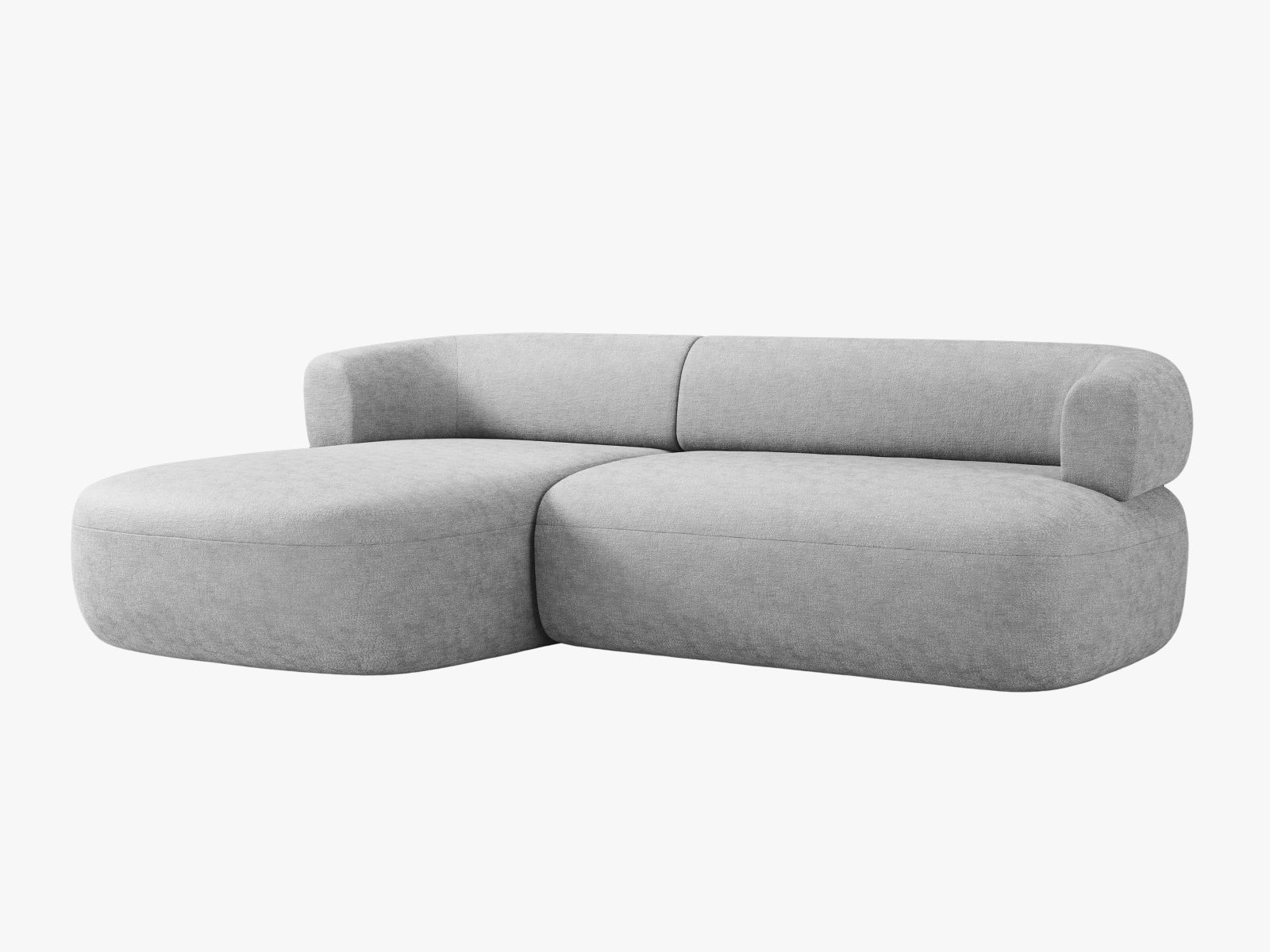 Jenny Ecksofa links 5 Sitzer in Silver präsentiert im Onlineshop von KAQTU Design AG. Ecksofa links ist von Micadoni