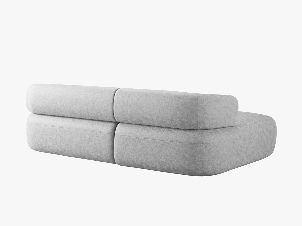 Jenny Ecksofa links 5 Sitzer in Silver-Perfect Harmony präsentiert im Onlineshop von KAQTU Design AG. L-Sofa links ist von Micadoni