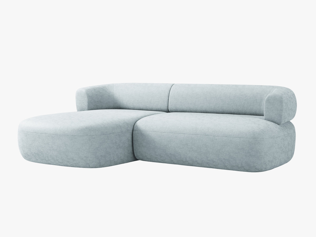 Jenny Ecksofa links 5 Sitzer in Light Blue-Perfect Harmony präsentiert im Onlineshop von KAQTU Design AG. L-Sofa links ist von Micadoni