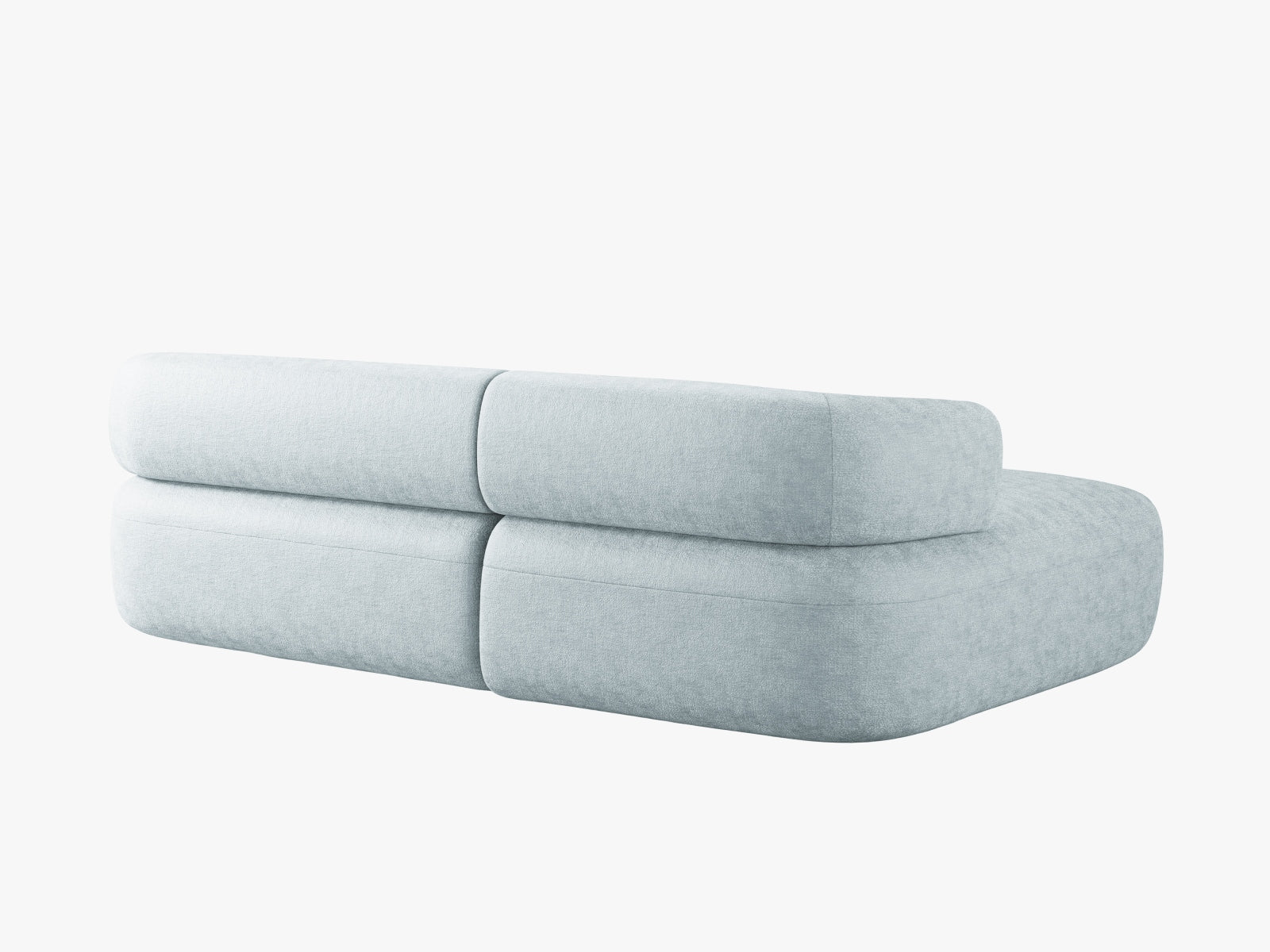 Jenny Ecksofa links 5 Sitzer in Light Blue präsentiert im Onlineshop von KAQTU Design AG. Ecksofa links ist von Micadoni