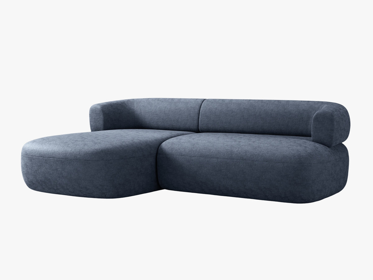 Jenny Ecksofa links 5 Sitzer in Dark Blue-Perfect Harmony präsentiert im Onlineshop von KAQTU Design AG. L-Sofa links ist von Micadoni