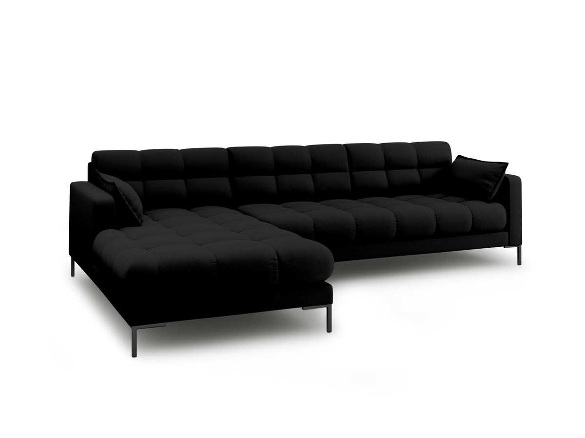Mamaia Ecksofa links 5 Sitzer in Black/Schwarz-Neve präsentiert im Onlineshop von KAQTU Design AG. L-Sofa links ist von Micadoni