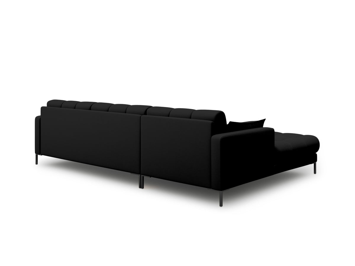 Mamaia Ecksofa links 5 Sitzer in Black/Schwarz-Neve präsentiert im Onlineshop von KAQTU Design AG. L-Sofa links ist von Micadoni