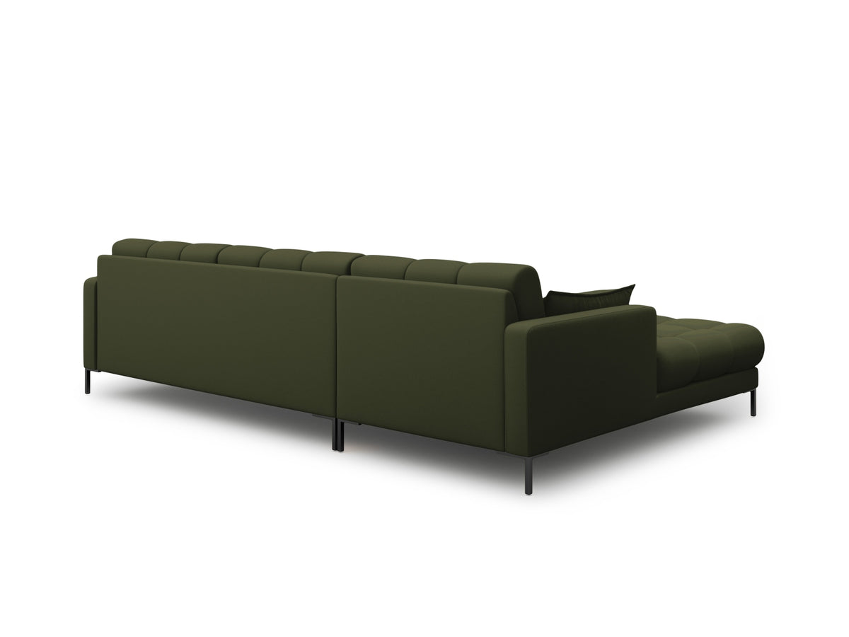 Mamaia Ecksofa links 5 Sitzer in Green/Schwarz-Neve präsentiert im Onlineshop von KAQTU Design AG. L-Sofa links ist von Micadoni