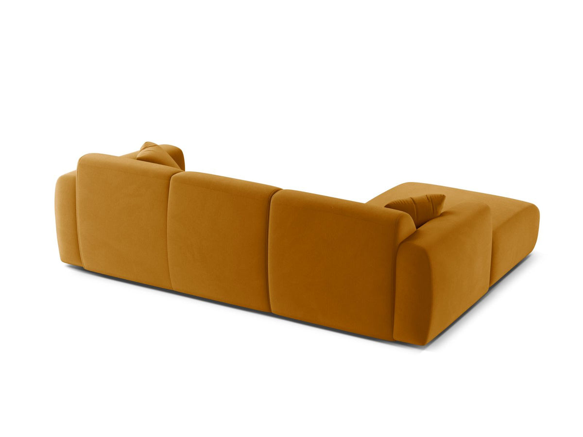 Molino Velour links Ecksofa 4 Sitzer in Yellow-Casino präsentiert im Onlineshop von KAQTU Design AG. Ecksofa links ist von Micadoni