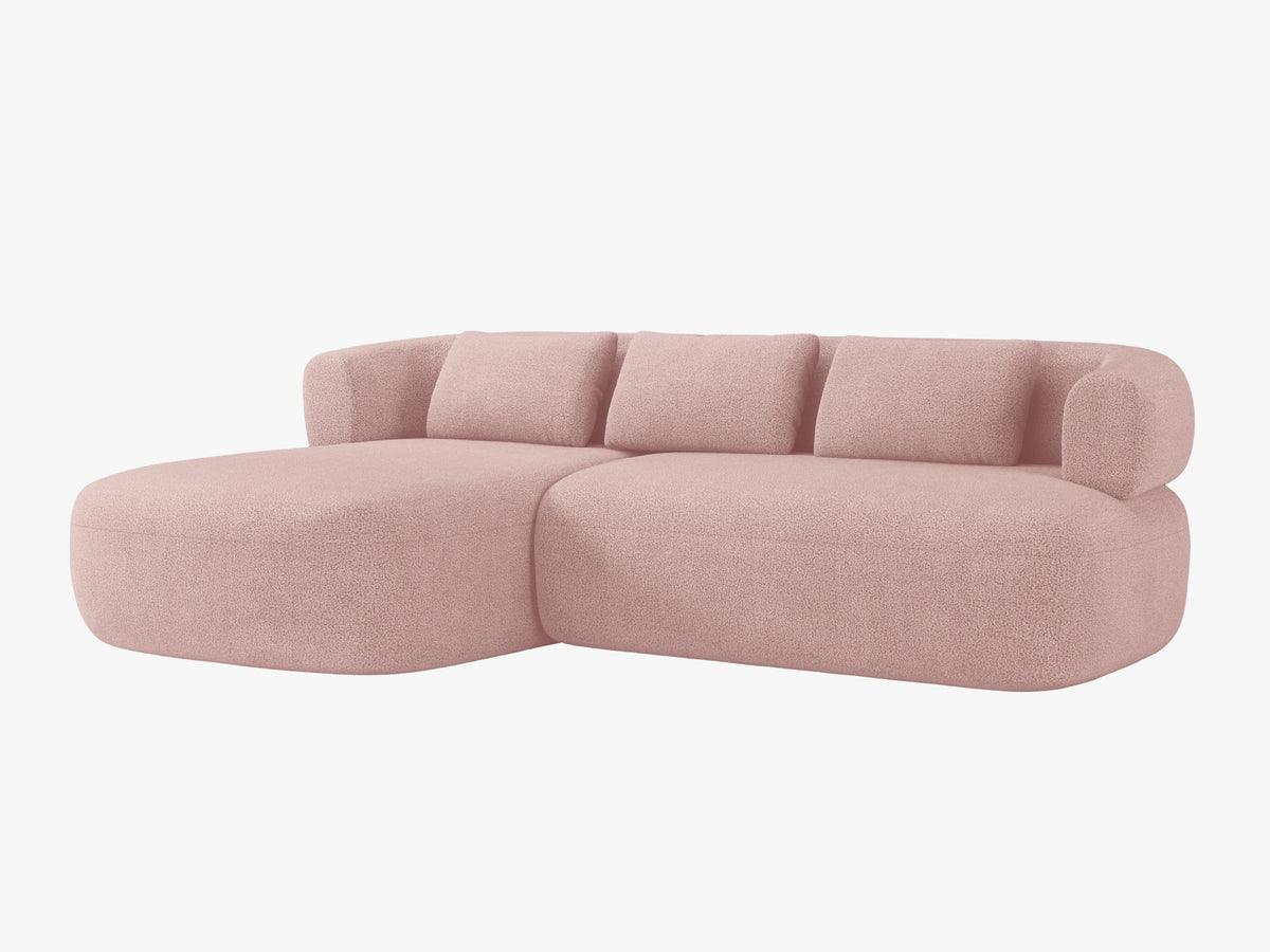 Jenny Ecksofa links 5 Sitzer in Powder Pink-Now or Never präsentiert im Onlineshop von KAQTU Design AG. L-Sofa links ist von Micadoni