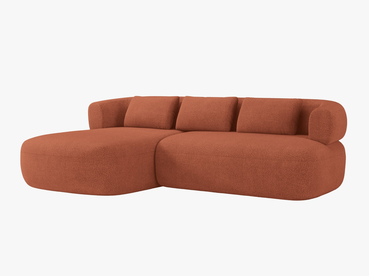 Jenny Ecksofa links 5 Sitzer in Brick-Now or Never präsentiert im Onlineshop von KAQTU Design AG. L-Sofa links ist von Micadoni