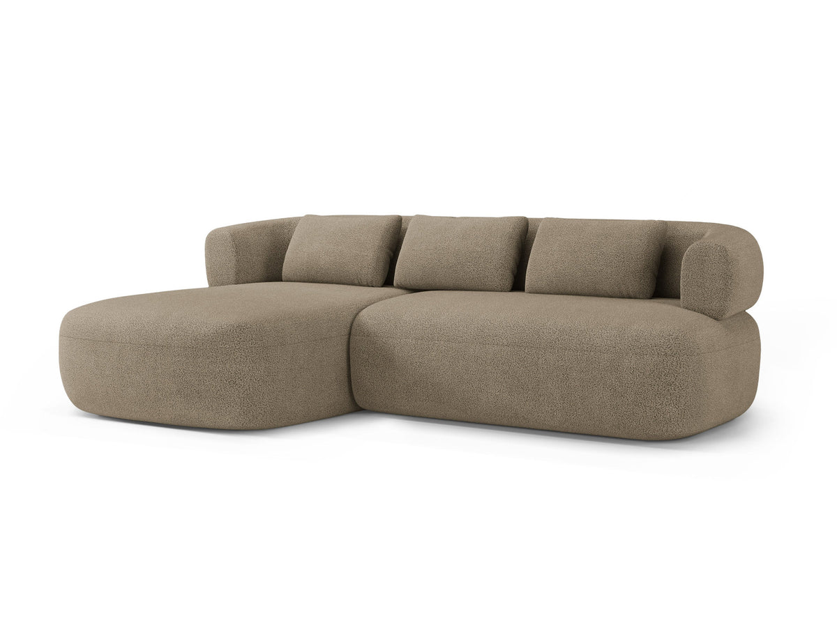 Jenny Ecksofa links 5 Sitzer in Light Brown-Now or Never präsentiert im Onlineshop von KAQTU Design AG. L-Sofa links ist von Micadoni