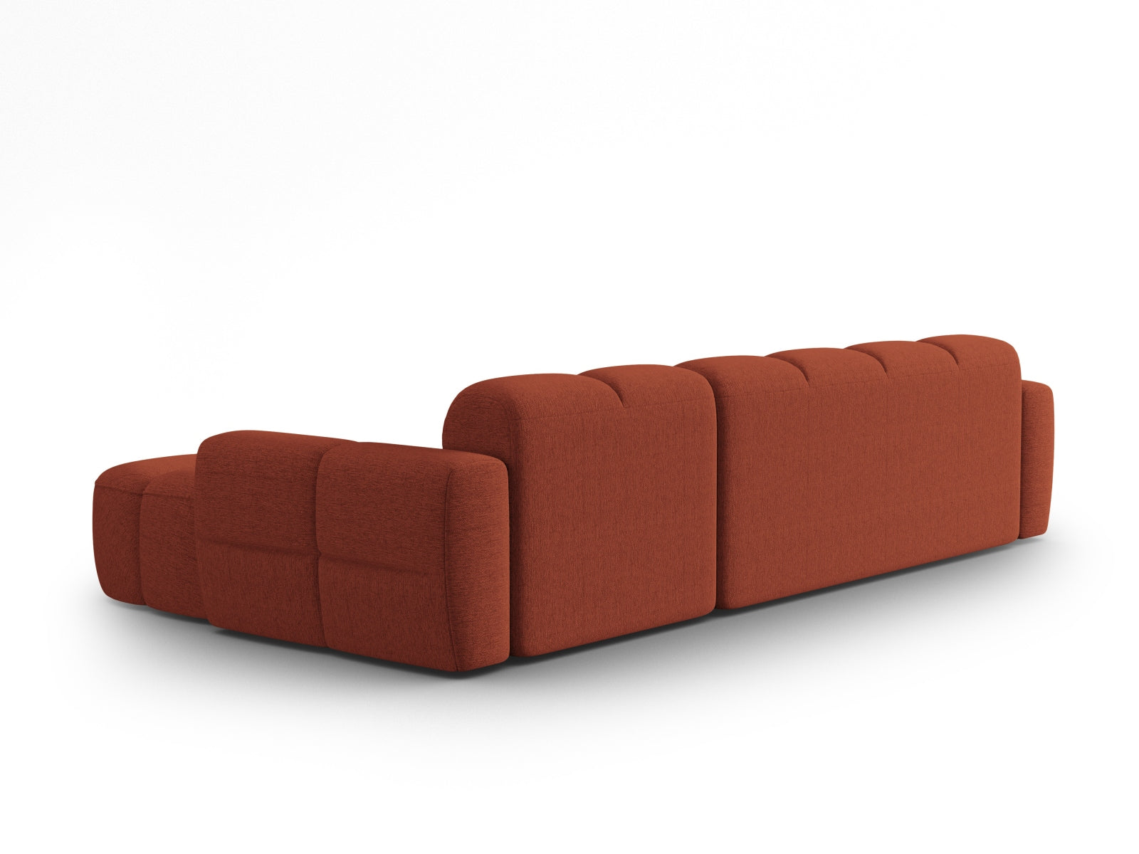 Erleben Sie das stilvolle Lisa Ecksofa links 4 Sitzer von Micadoni. Mit edlem Velours und zeitgemässem Design wird Ihr Wohnraum zum Highlight.