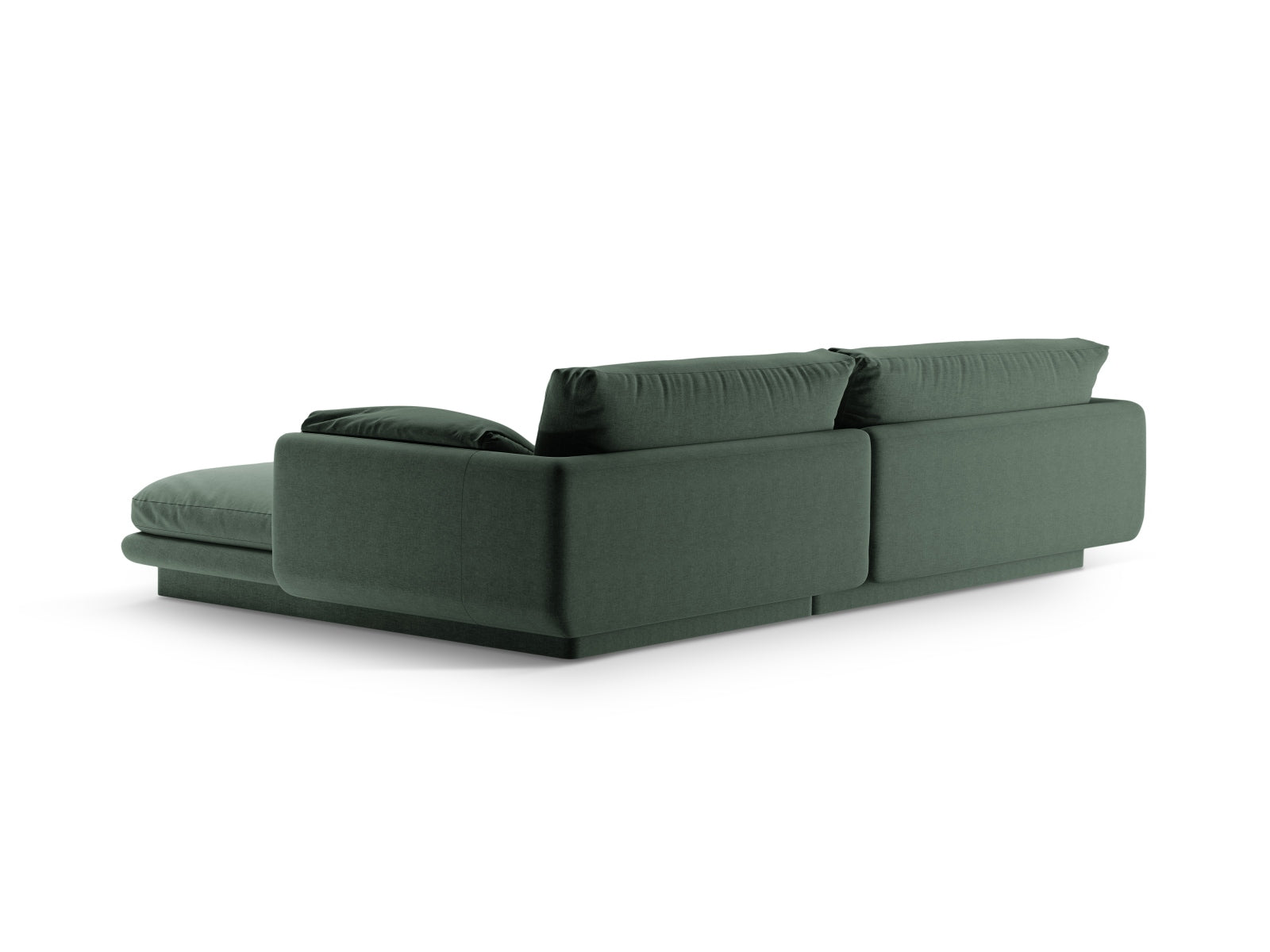 Modernes Torino Ecksofa links in Moss Green, 4-Sitzer von Micadoni, vereint Funktionalität und zeitgemäßes Design für Ihr Zuhause.